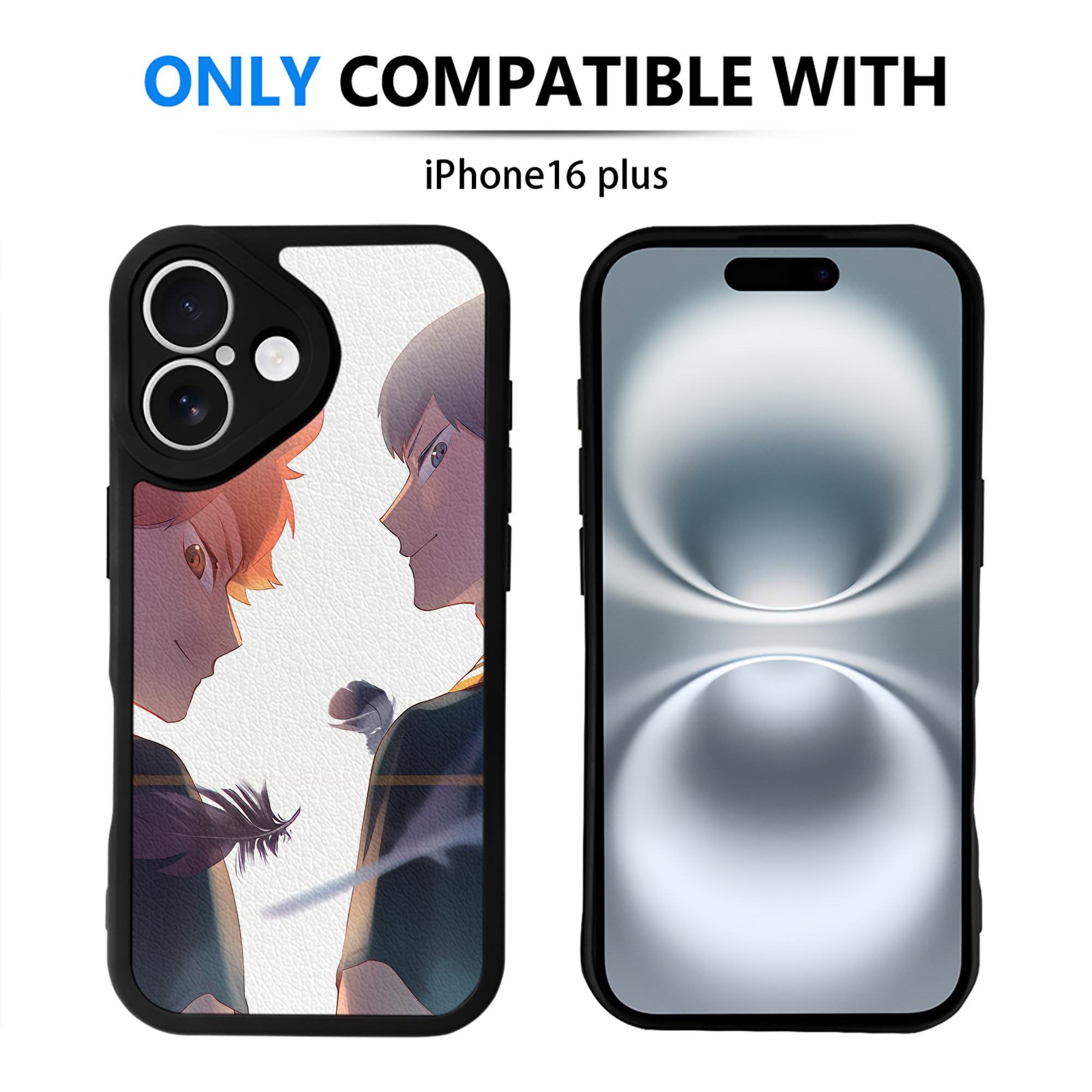 （画像用） ハイキュー!! Haikyu!! 【iPhone 16シリーズ対応】シリコンスマホケース（レザー調） 材質：シリコン